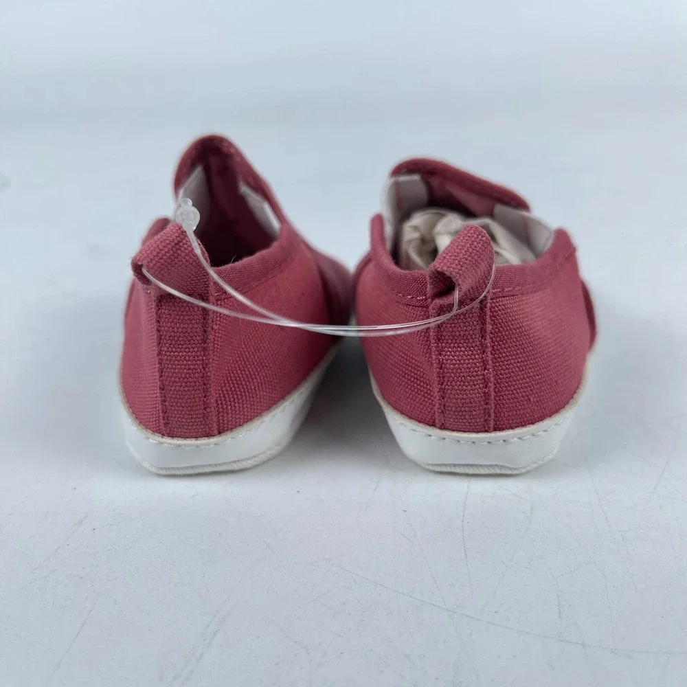 Child of Mine by Carter's Baby Kids Shoes Size 0-3M Pink Canvas Slip On GFG59926